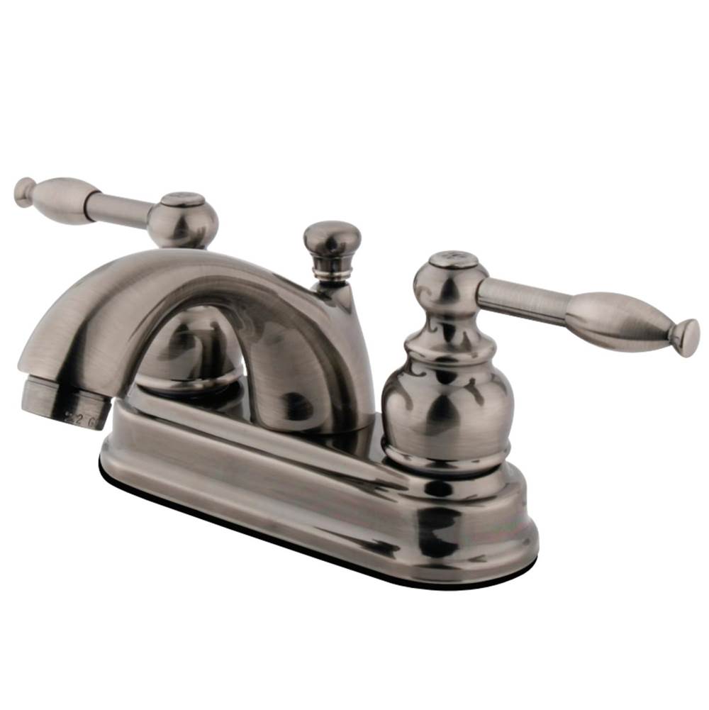Kingston Brass 4 in. Centerset Bathroom Faucet, Black Stainless
