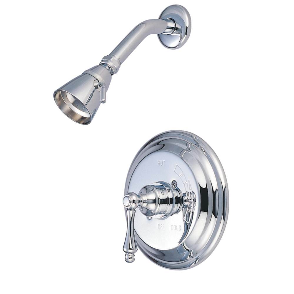 Kingston Brass Restoration Pressure Balanced Shower Faucet, Polished Chrome
