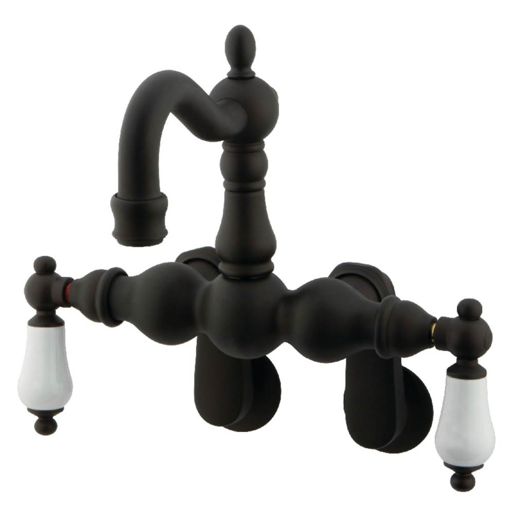 Kingston Brass Vintage Adjustable Center Wall Mount Tub Faucet, Oil Rubbed Bronze