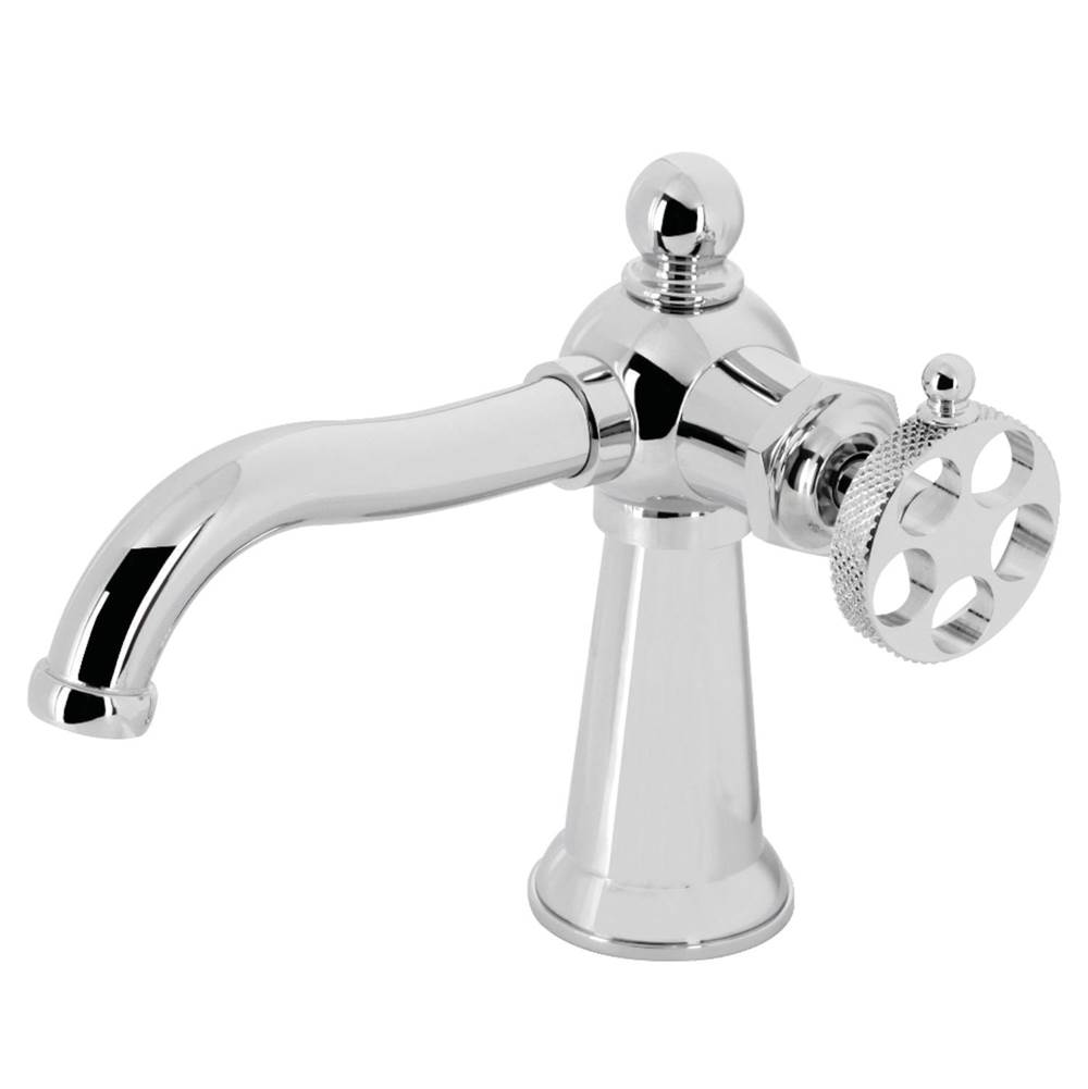 Kingston Brass Webb Single-Handle Bathroom Faucet with Push Pop-Up, Polished Chrome
