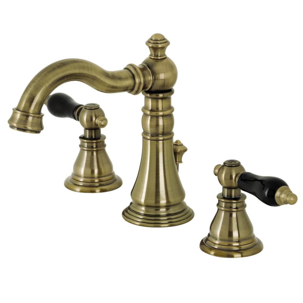 Kingston Brass Fauceture Duchess Widespread Bathroom Faucet with Retail Pop-Up, Antique Brass