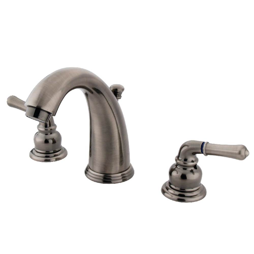 Kingston Brass Widespread Bathroom Faucet, Black Stainless
