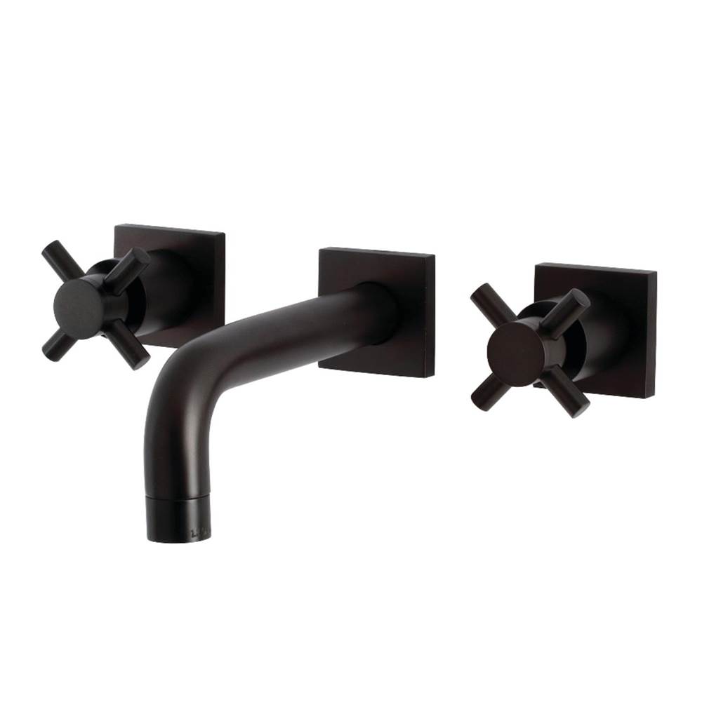 Kingston Brass Concord Two-Handle Wall Mount Bathroom Faucet, Oil Rubbed Bronze