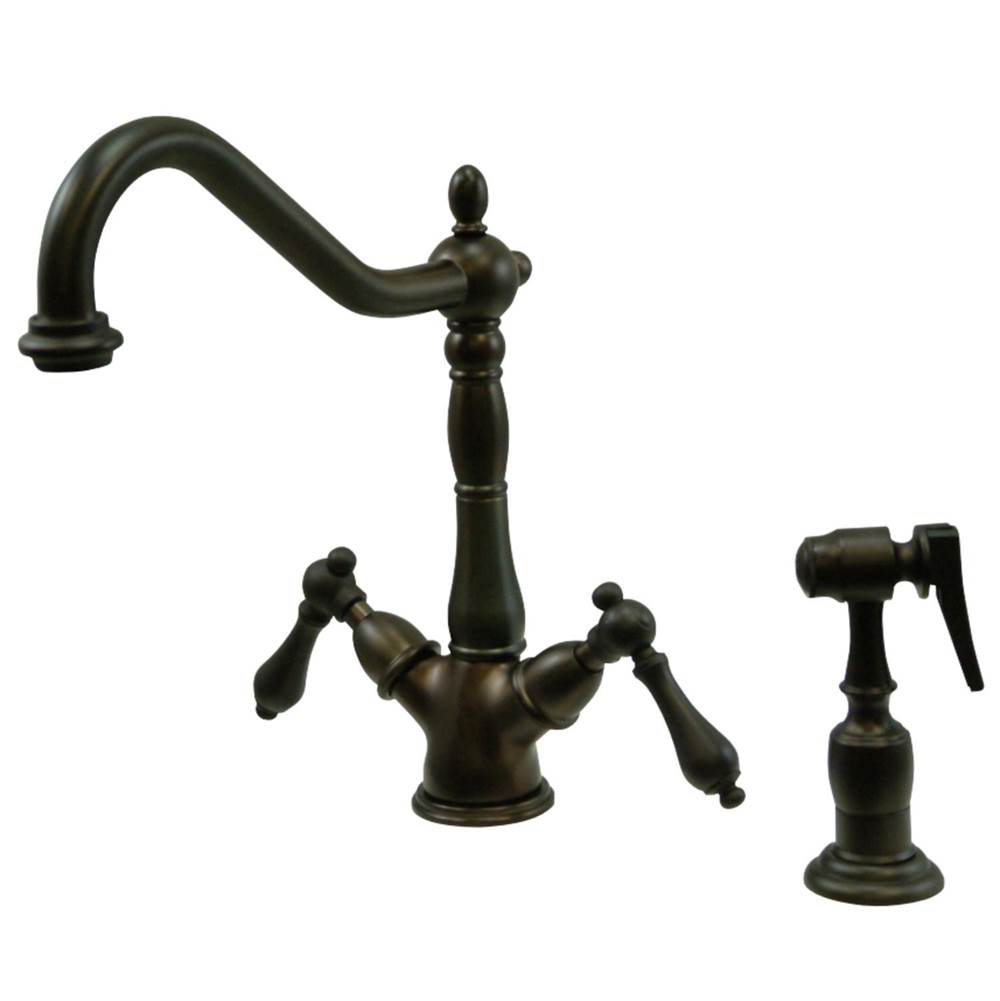 Kingston Brass 8-Inch Kitchen Faucet, Oil Rubbed Bronze