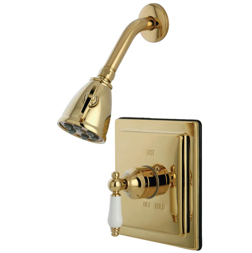 Kingston Brass Victorian Tub & Shower Shower Faucet, Polished Brass