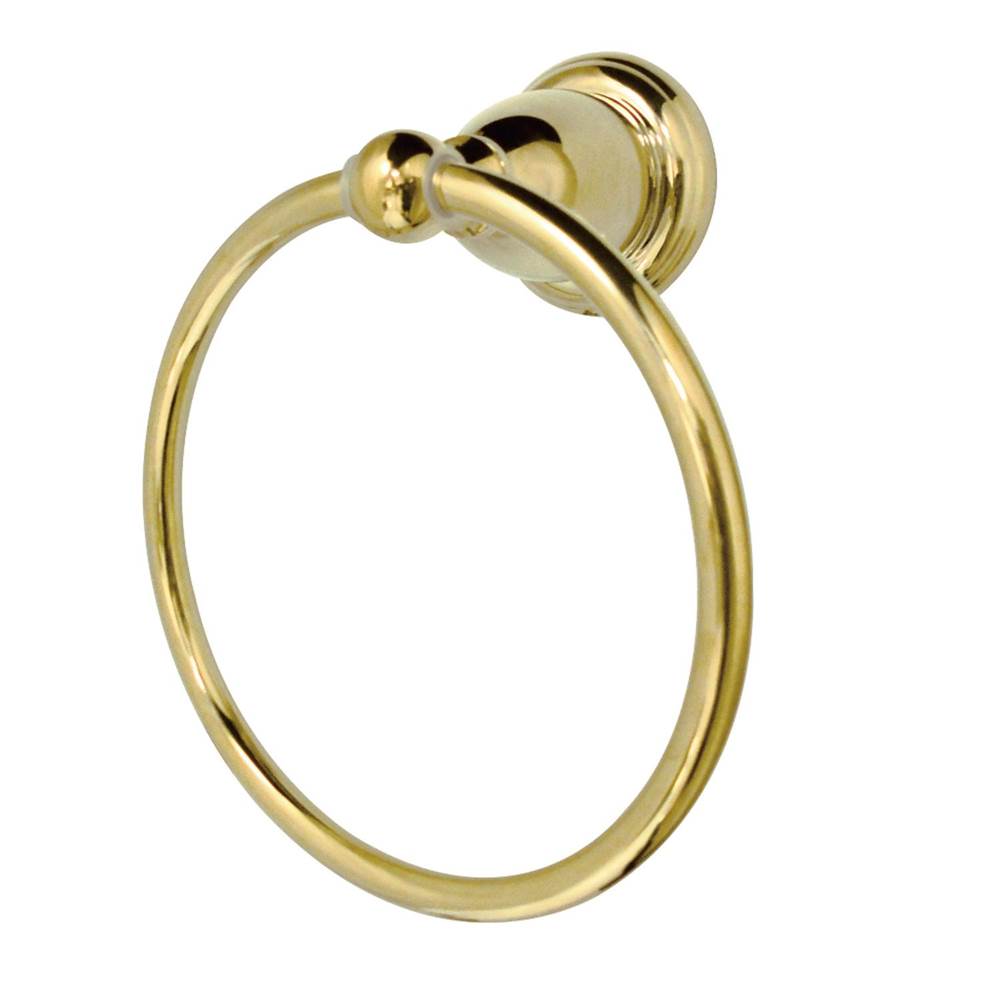 Kingston Brass Heritage 6-Inch Towel Ring, Polished Brass