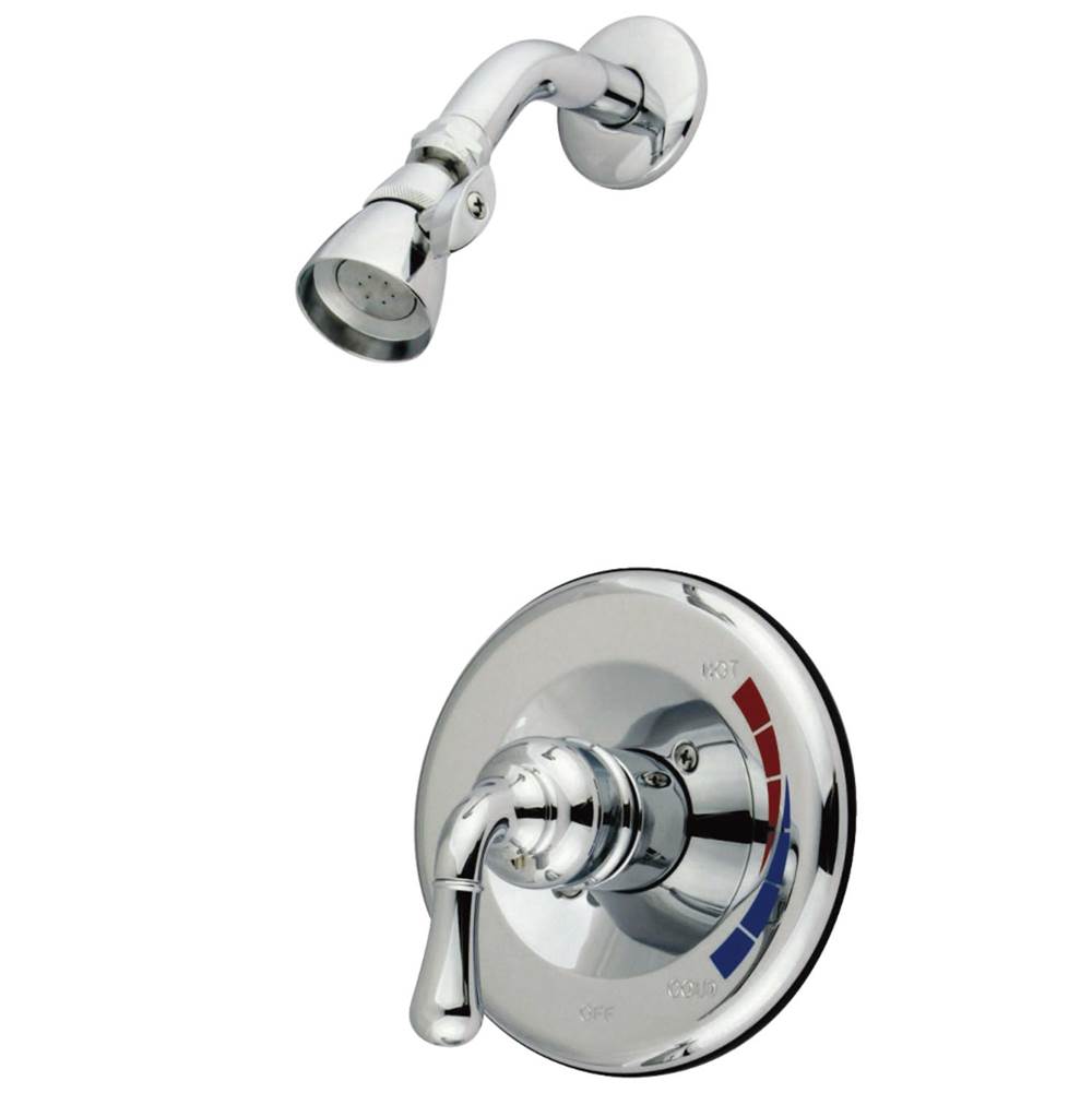 Kingston Brass Water Saving Magellan Shower Combination with 1.5GPM Water Savings Showerhead- Trim Only, Polished Chrome
