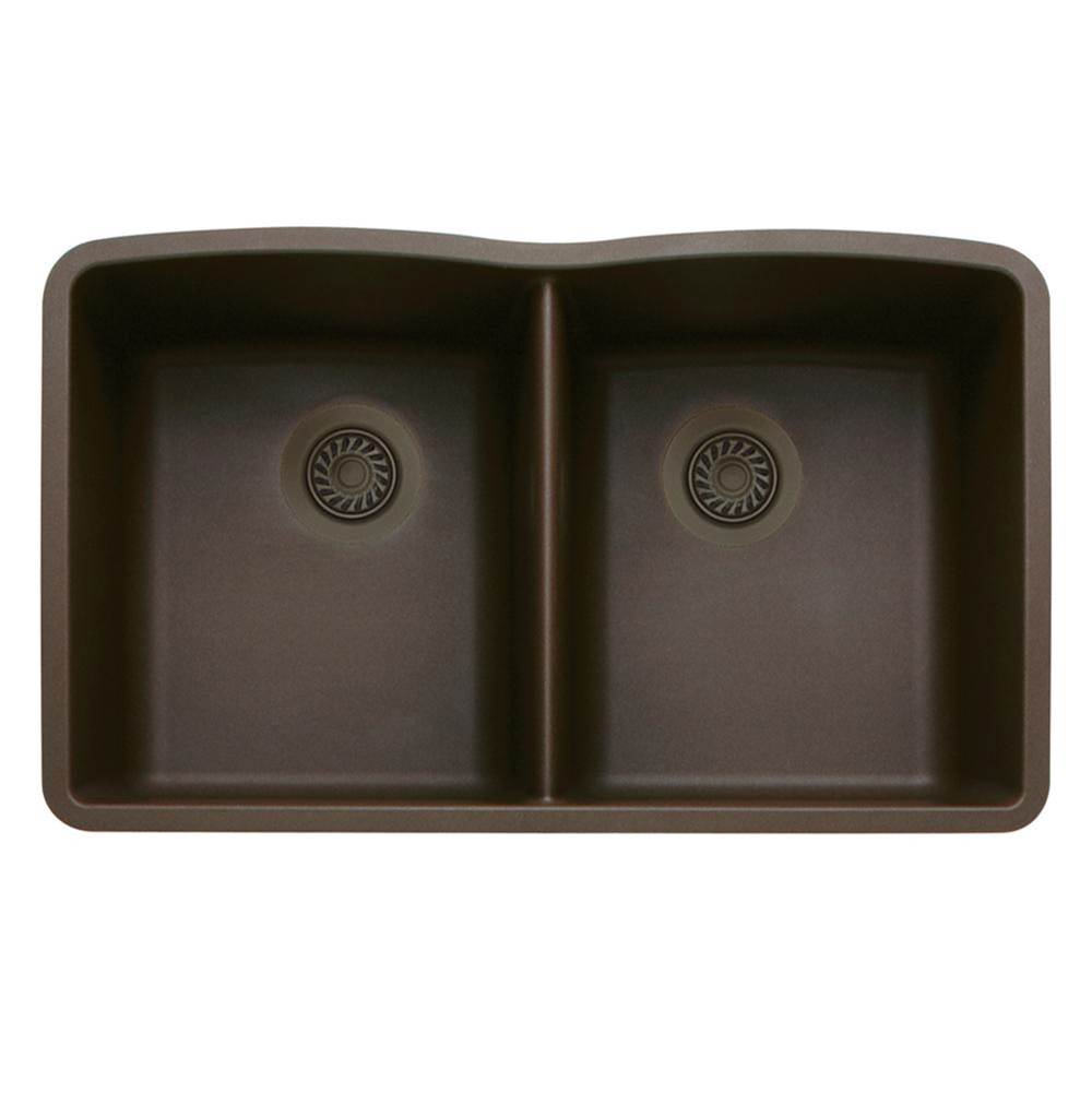 Luxart SILGRANIT® Double Bowl 50/50 Undermount Sink