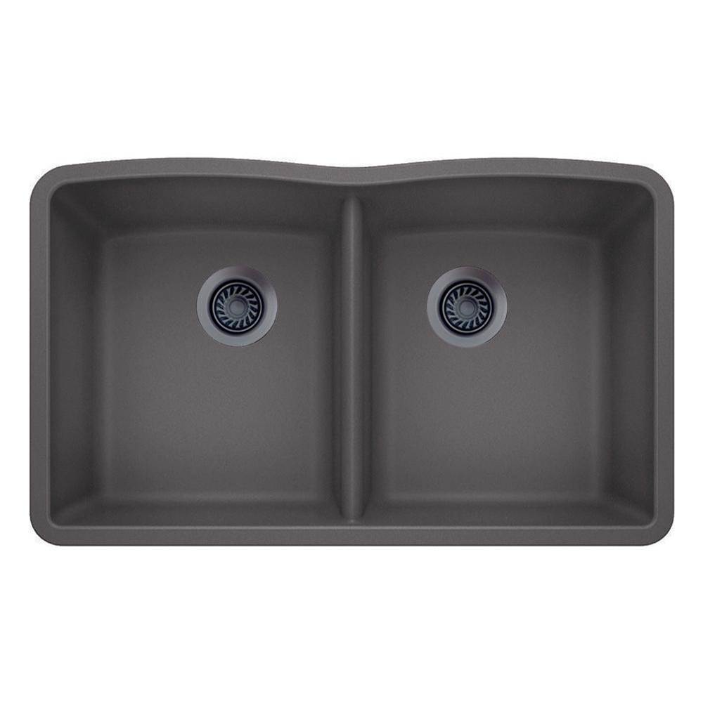 Luxart SILGRANIT® Double Bowl 50/50 Undermount Sink