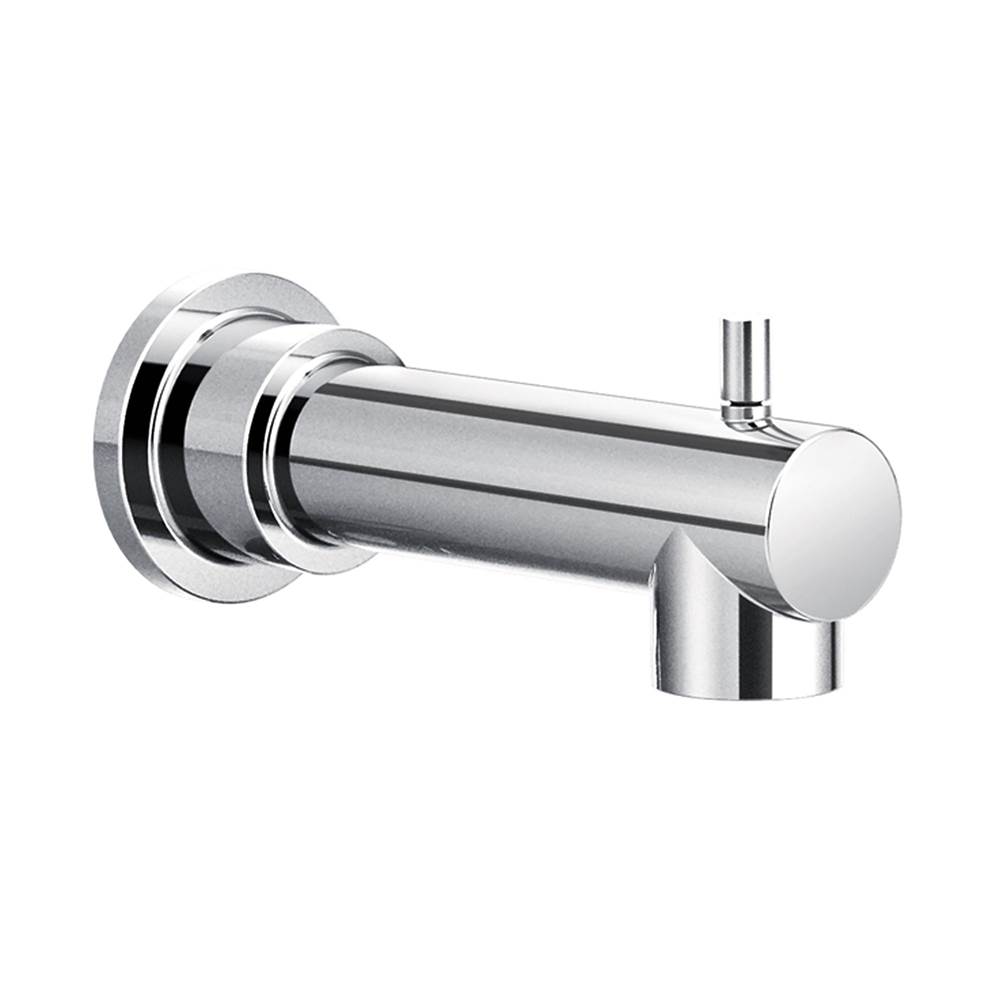 Moen Align Handle Wall Mounted Tub Spout Trim with Diverter Finish: Chrome