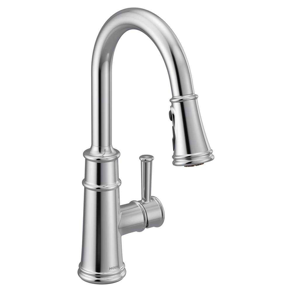 Moen Belfield Single-Handle Pull-Down Sprayer Kitchen Faucet with Reflex and Power Boost in Chrome