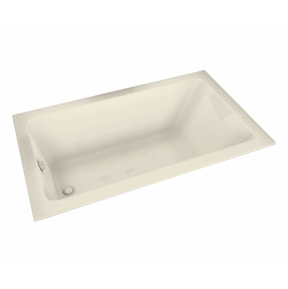 Maax Pose 6032 Acrylic Drop-in End Drain Combined Whirlpool & Aeroeffect Bathtub in Bone