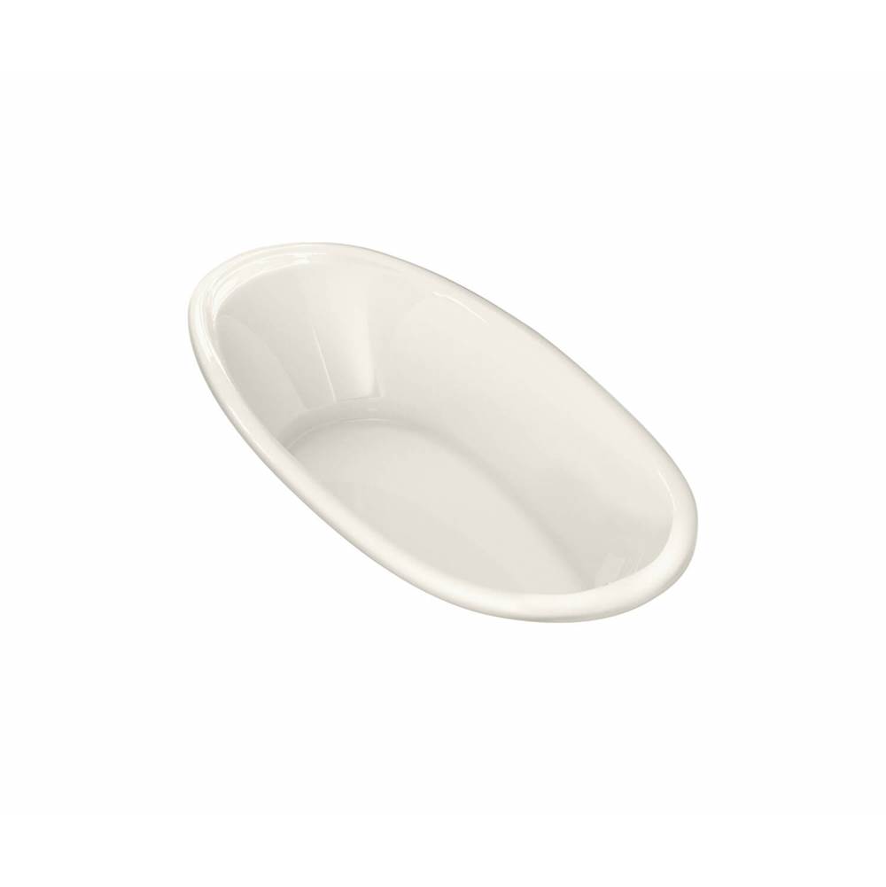 Maax Saturna 7236 Acrylic Drop-in End Drain Combined Whirlpool & Aeroeffect Bathtub in Biscuit