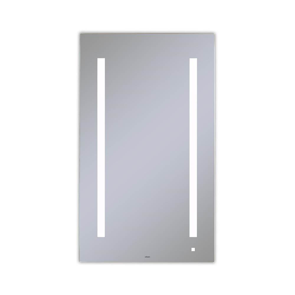 Robern AiO Lighted Mirror, 24'' x 40'' x 1-1/2'', LUM Lighting, 4000K Temperature (Cool Light), Dimmable, USB Charging Ports