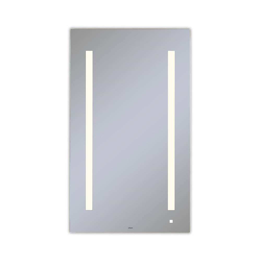 Robern AiO Lighted Mirror, 24'' x 40'' x 1-1/2'', LUM Lighting, 2700K Temperature (Warm Light), Dimmable, OM Audio, USB Charging Ports