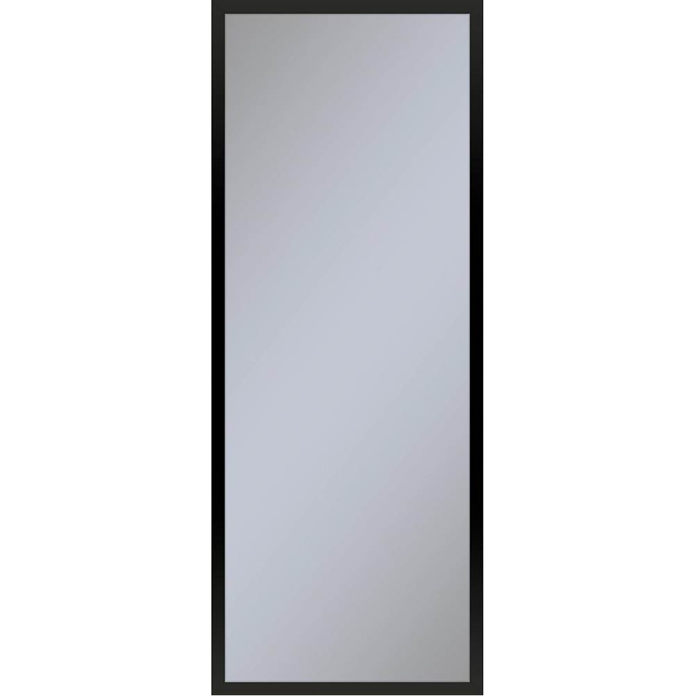 Robern Profiles Framed Cabinet, 16'' x 40'' x 6'', Matte Black, Electrical Outlet, USB Charging Ports, Right Hinge