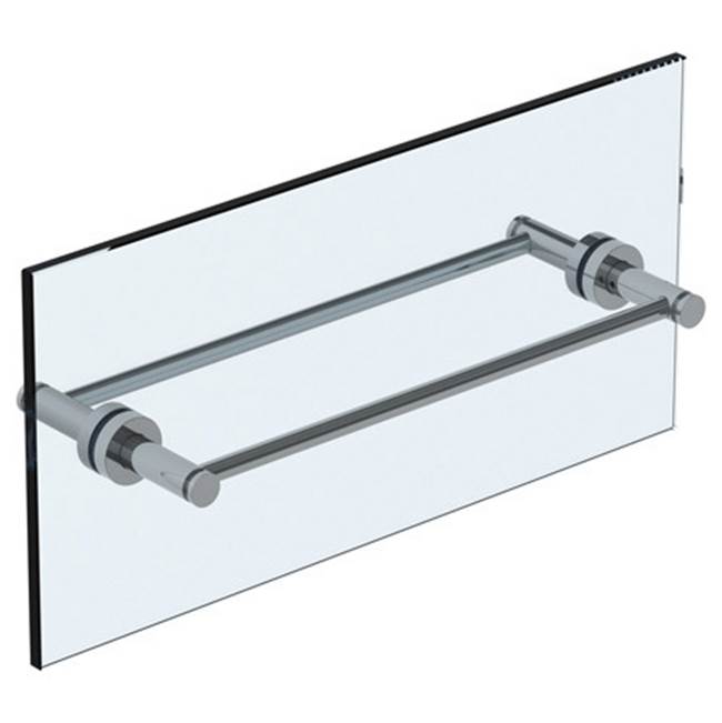 Watermark Loft 2.0 18'' Double Shower Door Pull / Glass Mount Towel Bar