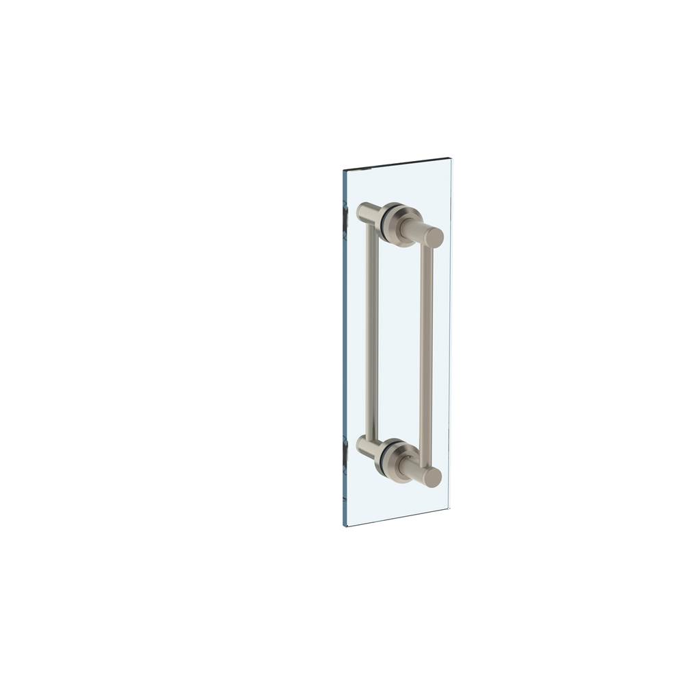 Watermark Urbane 12'' Double Shower Door Pull / Glass Mount Towel Bar