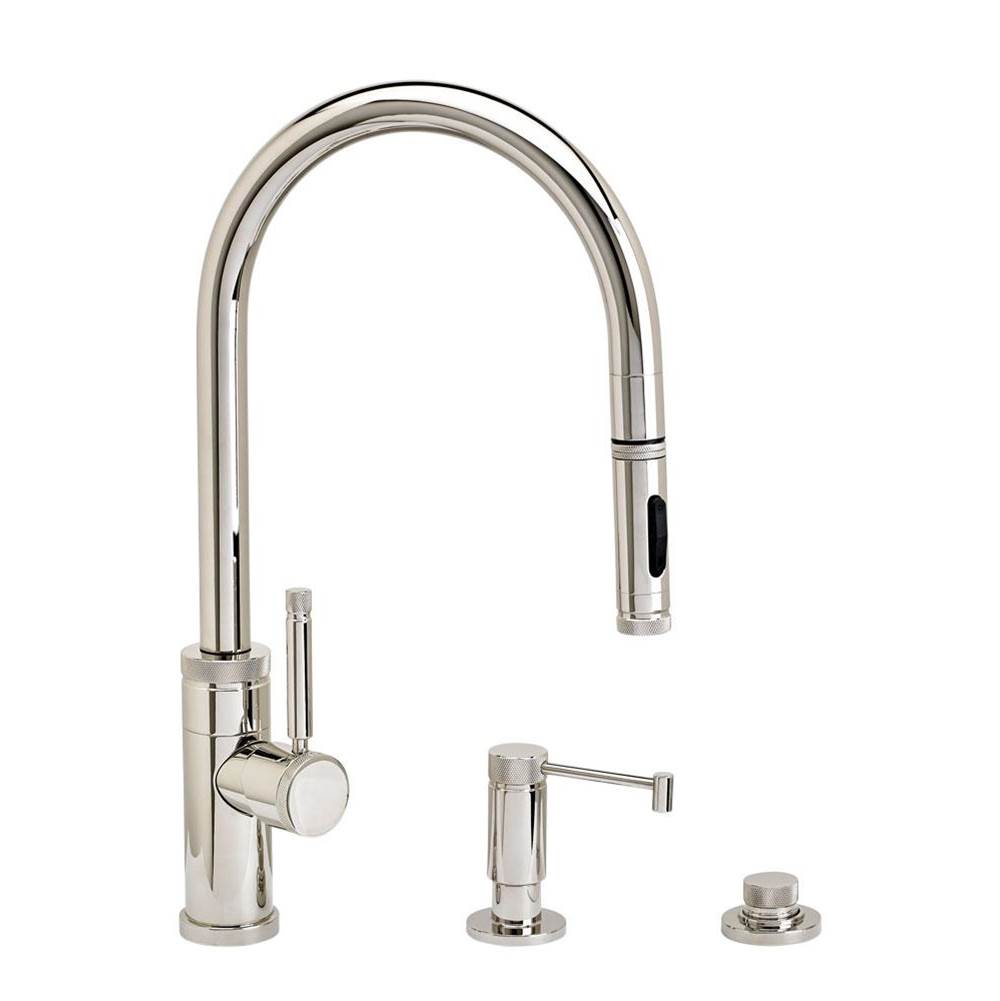 Waterstone Waterstone Industrial PLP Pulldown Faucet -Toggle Sprayer - 3pc. Suite